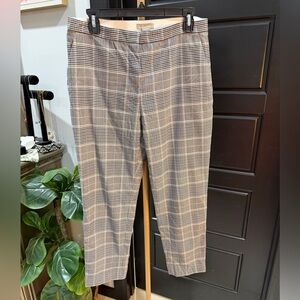 H&M Plaid Dress Pants in Brown and Black